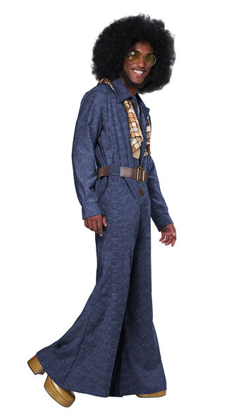 70's Denim Jumpsuit Men's Costume