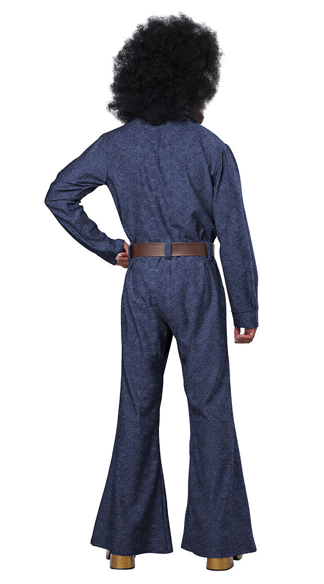 70's Denim Jumpsuit Men's Costume