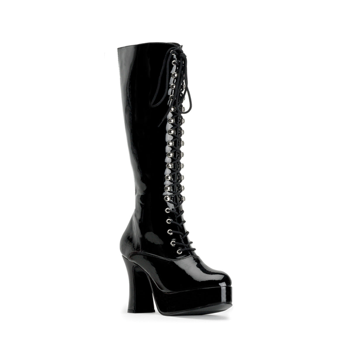 Exotica Platform Lace-Up Boots - Black