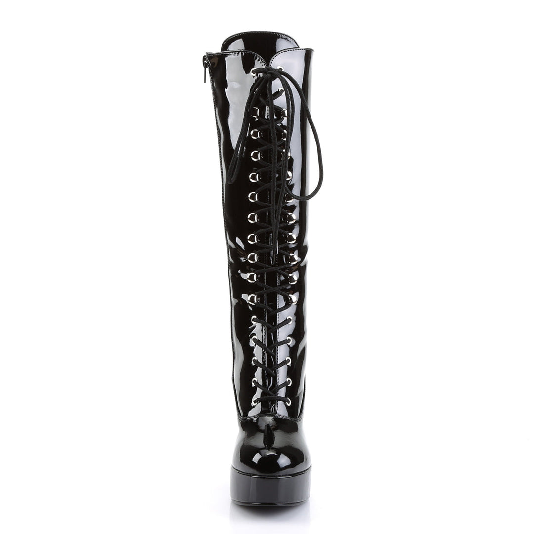 Exotica Platform Lace-Up Boots - Black