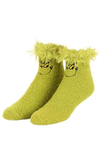 Grinch Fuzzy Socks Adult