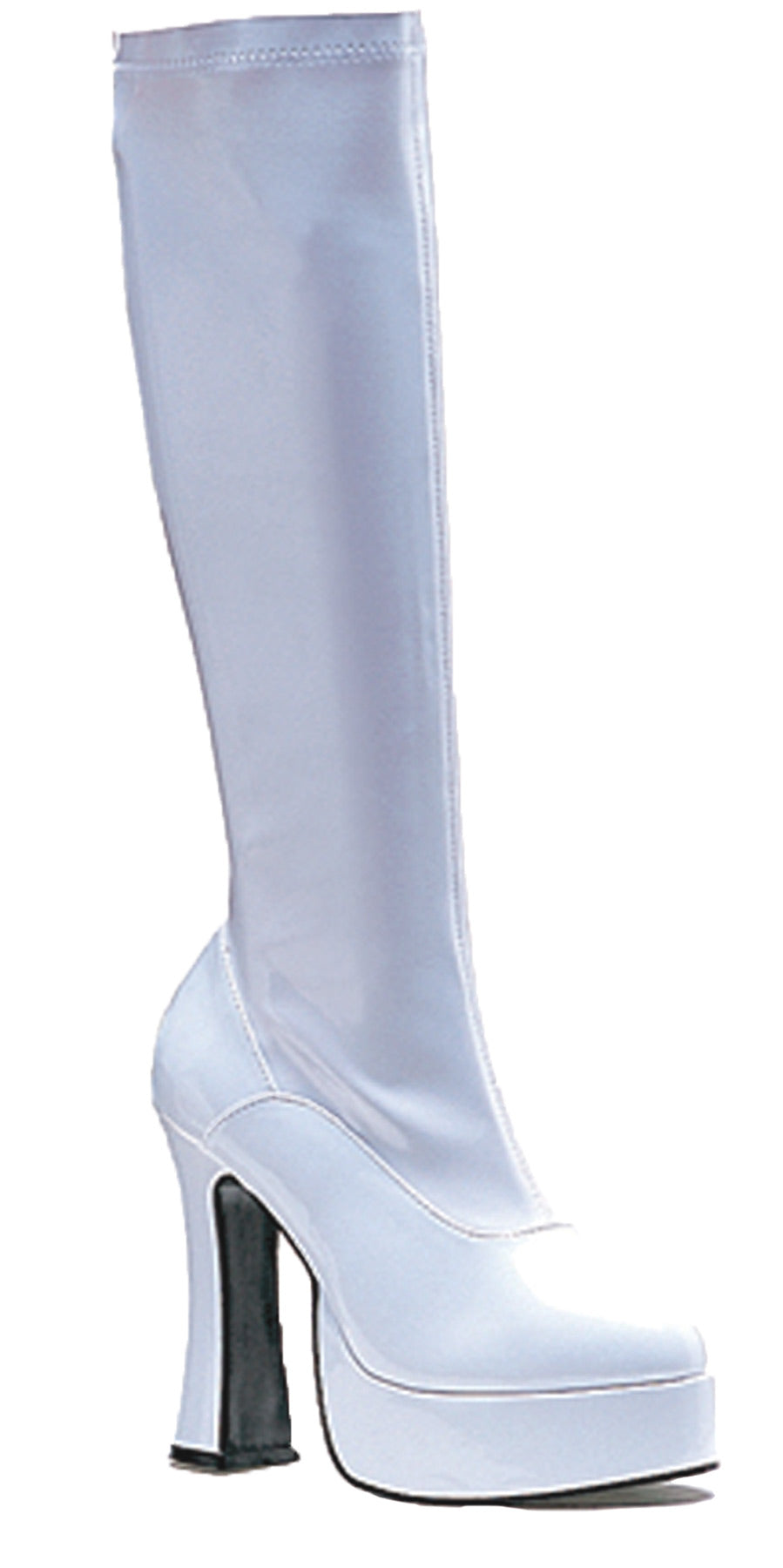 White Platform GoGo Boots