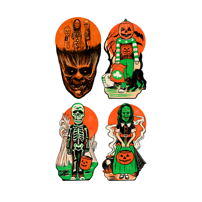 Holiday Horrors - Halloween III: Season of the Witch - Silver Shamrock  Ornament 3 Pack