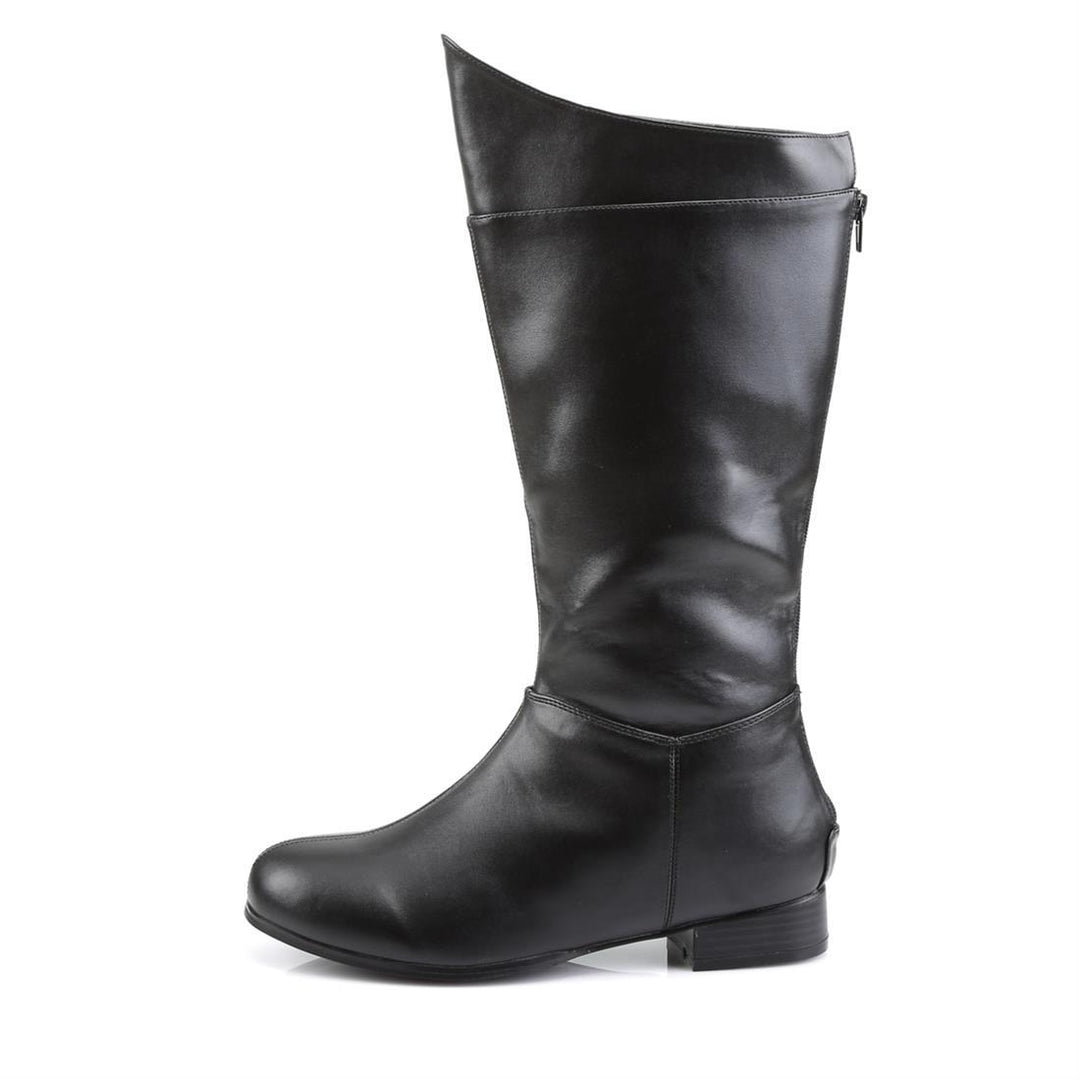 Superhero Boots - Black Faux Leather