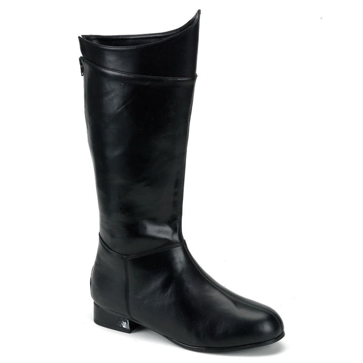 Superhero Boots - Black Faux Leather