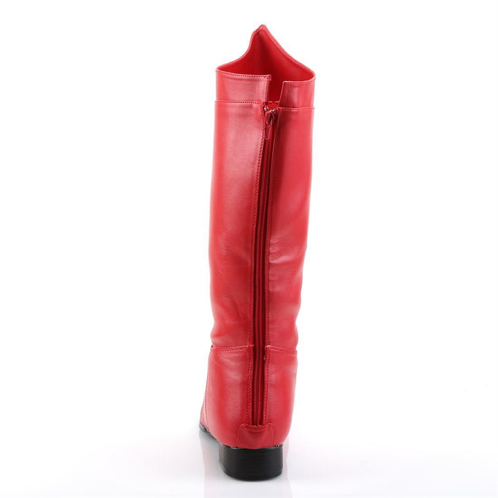 Superhero Boots - Red Faux Leather