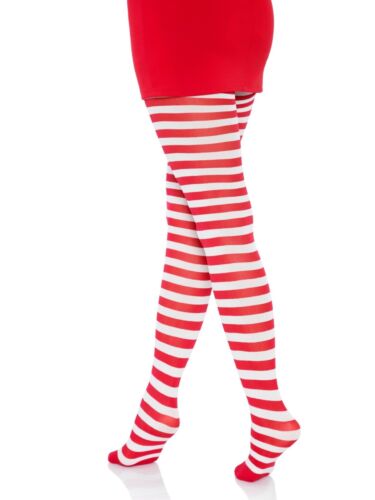 Red and White Striped Stockings - Standard Size