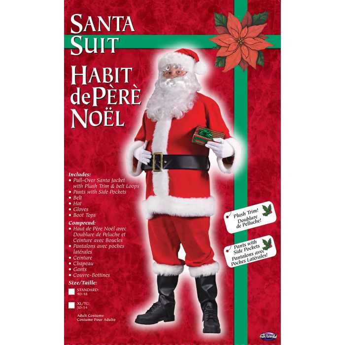 Promotional Flannel Santa Claus Suit