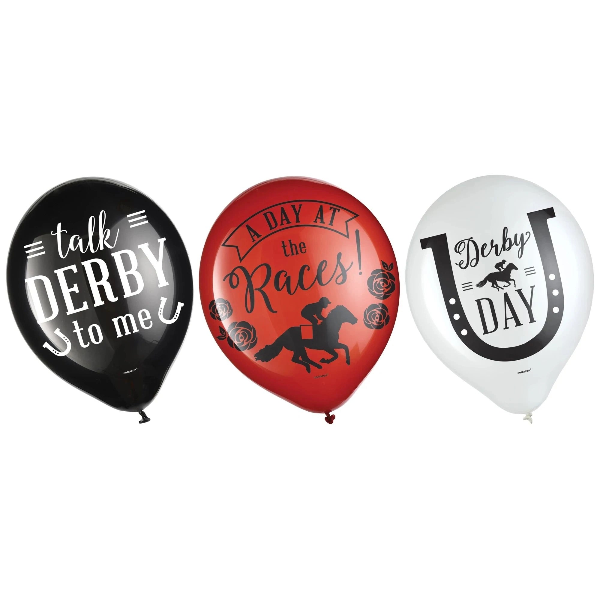 Derby Day Latex Balloons - 15 Per Pkg