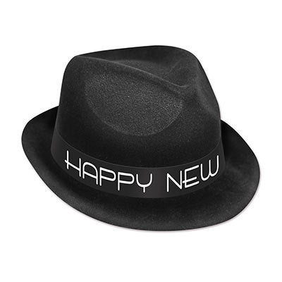 Chairman Happy New Year Fedora Black