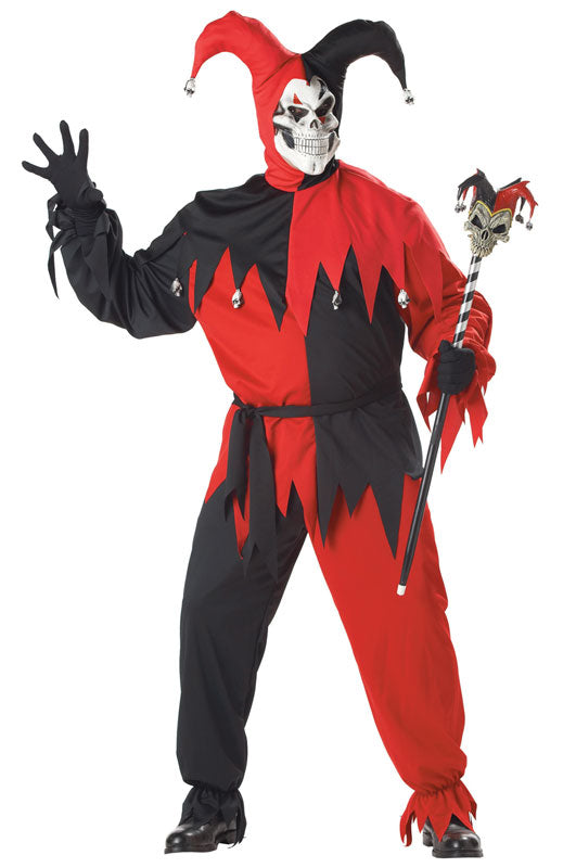 Wicked Evil Jester Costume - Adult Plus Size