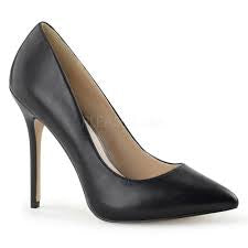 Extended Size Black Pump Shoes