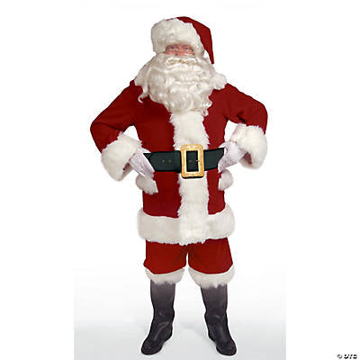 Burgundy Velvet Overalls Santa Suit