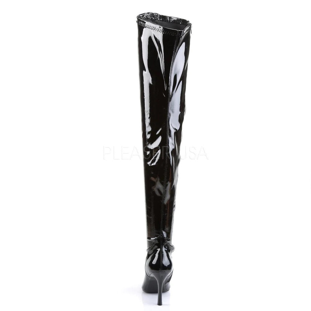 Thigh High Black Patent Boot