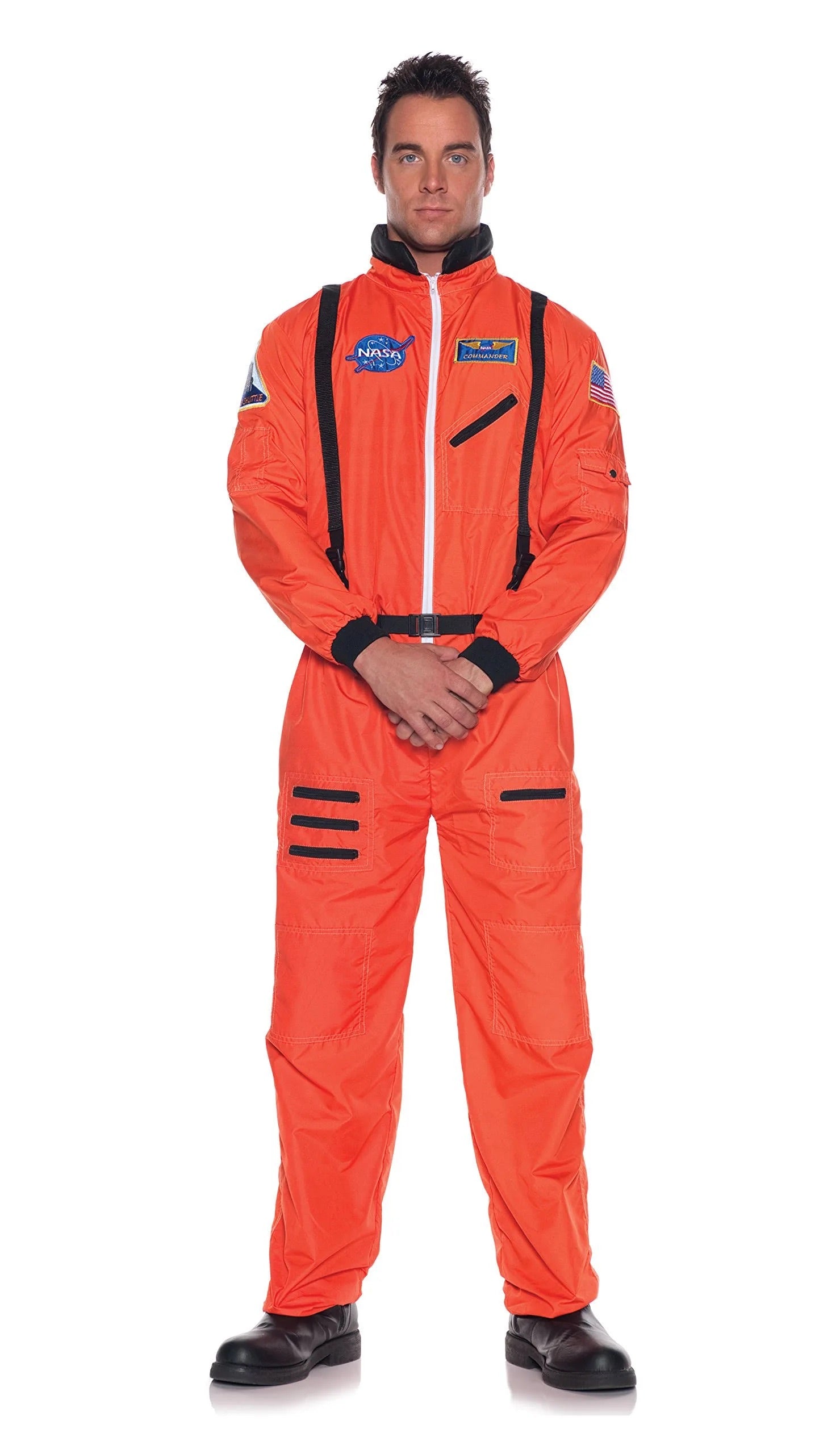 Orange Astronaut Costume - Adult