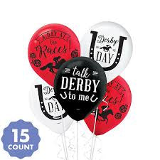 Derby Day Latex Balloons - 15 Per Pkg