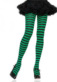 Black and Green Stockings - Standard Size
