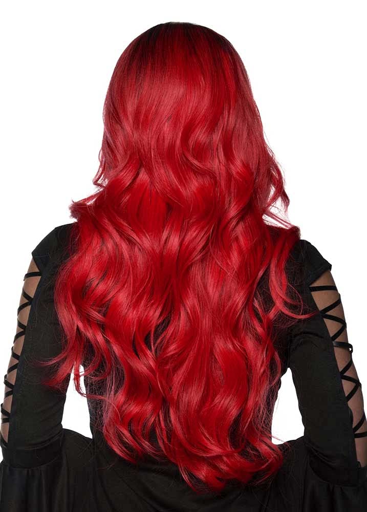 Red/Black Long Ombré Wig