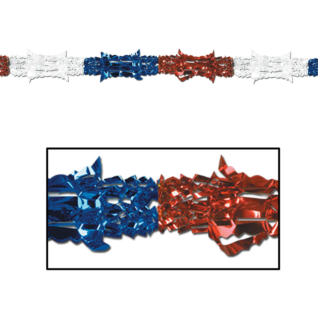 Red, White, And Blue Deluxe Garland