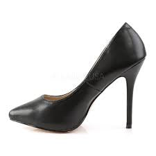 Extended Size Black Pump Shoes