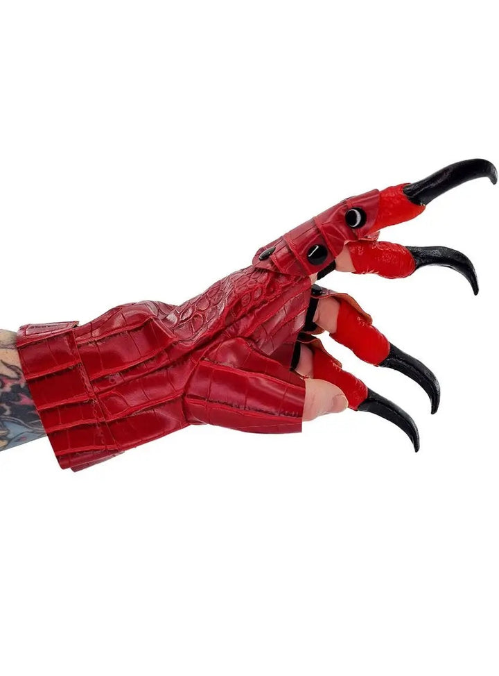 Claw Leather Look Gloves