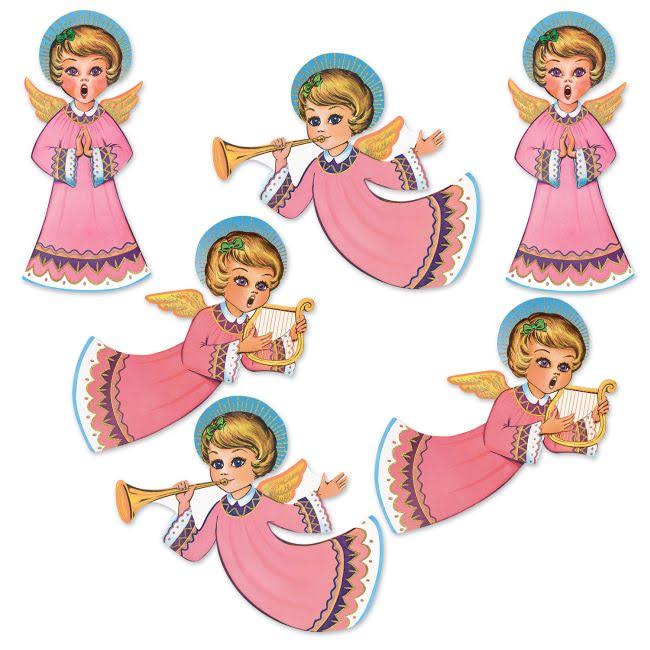 Beistle Vintage Christmas - Angel Cutouts