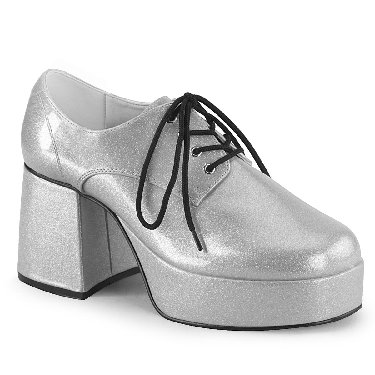 Silver Glitter Platform Shoes