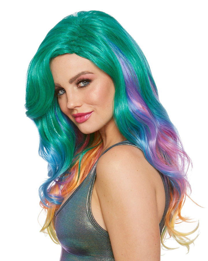 Jewel Tone Rainbow Wig