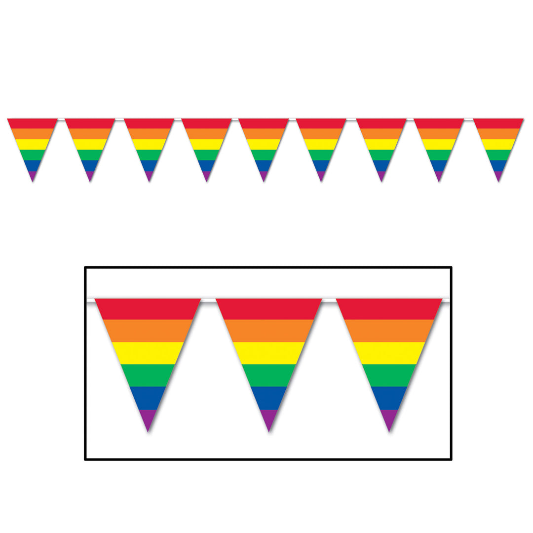 Rainbow Pennant Banner