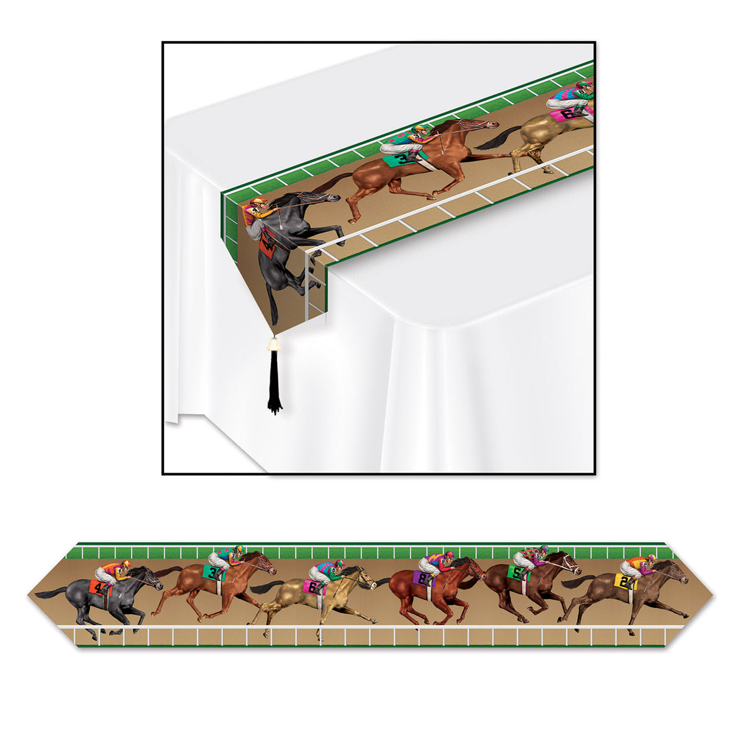 Horse and Jockey Table Runner