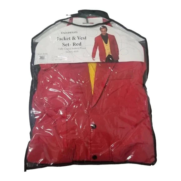 Jacket and Vest Set - Red & Yellow