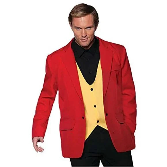Jacket and Vest Set - Red & Yellow