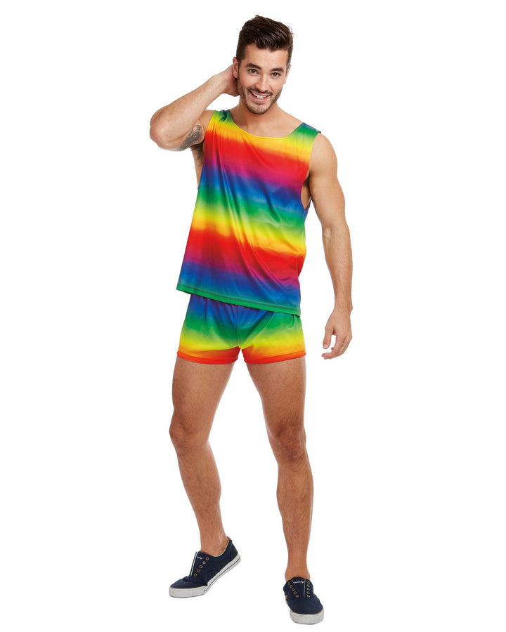 Men's Rainbow Tank Top and Shorts