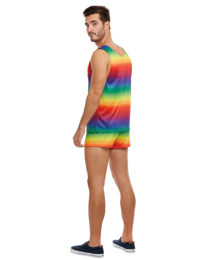 Men's Rainbow Tank Top and Shorts