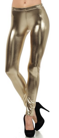 Metallic Leggings - Gold