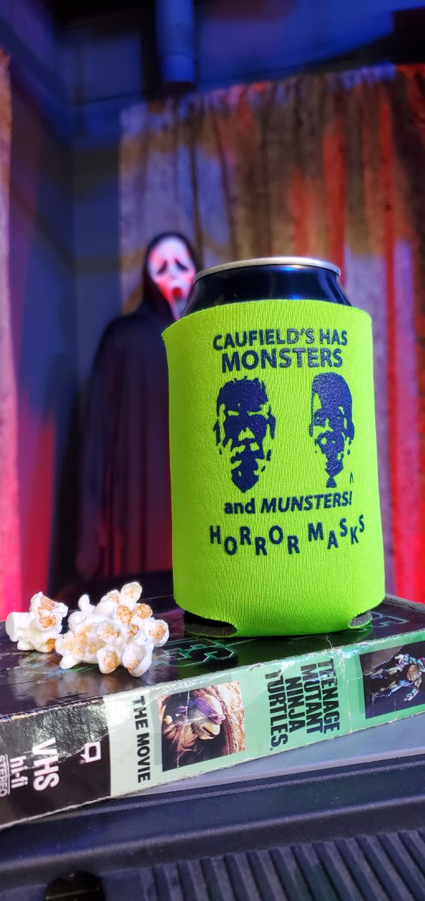 Caufield's Monsters and Munsters Toxic Green Can Koozie