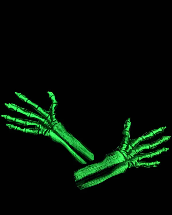 UV Black Light Reactive Skeleton Gloves
