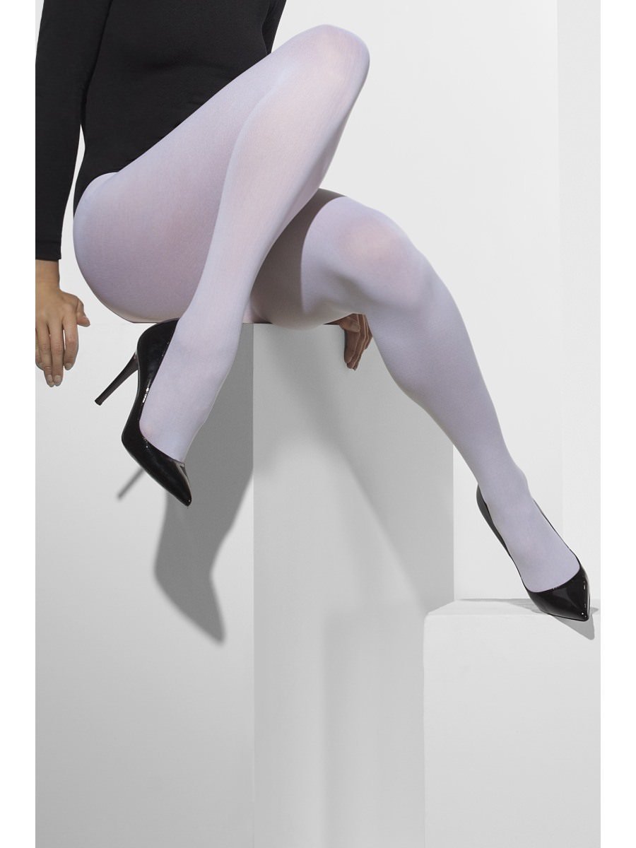 Opaque Tights - White