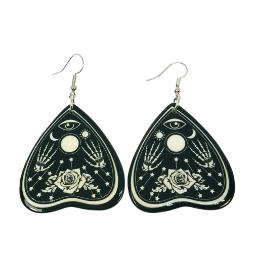 Rose Planchette Earrings