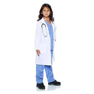 Child Doctor Scrubs & Lab Coat Costume