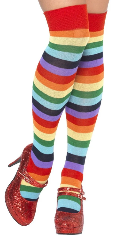 Knee-High Rainbow Socks