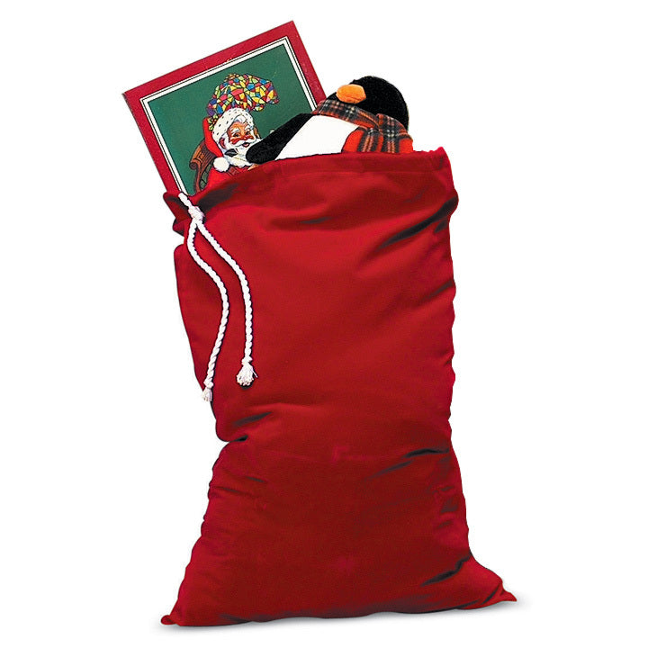 Red Velvet Santa Claus Toy Bag