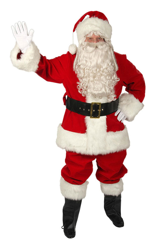 Regal Red Velvet Santa Suit