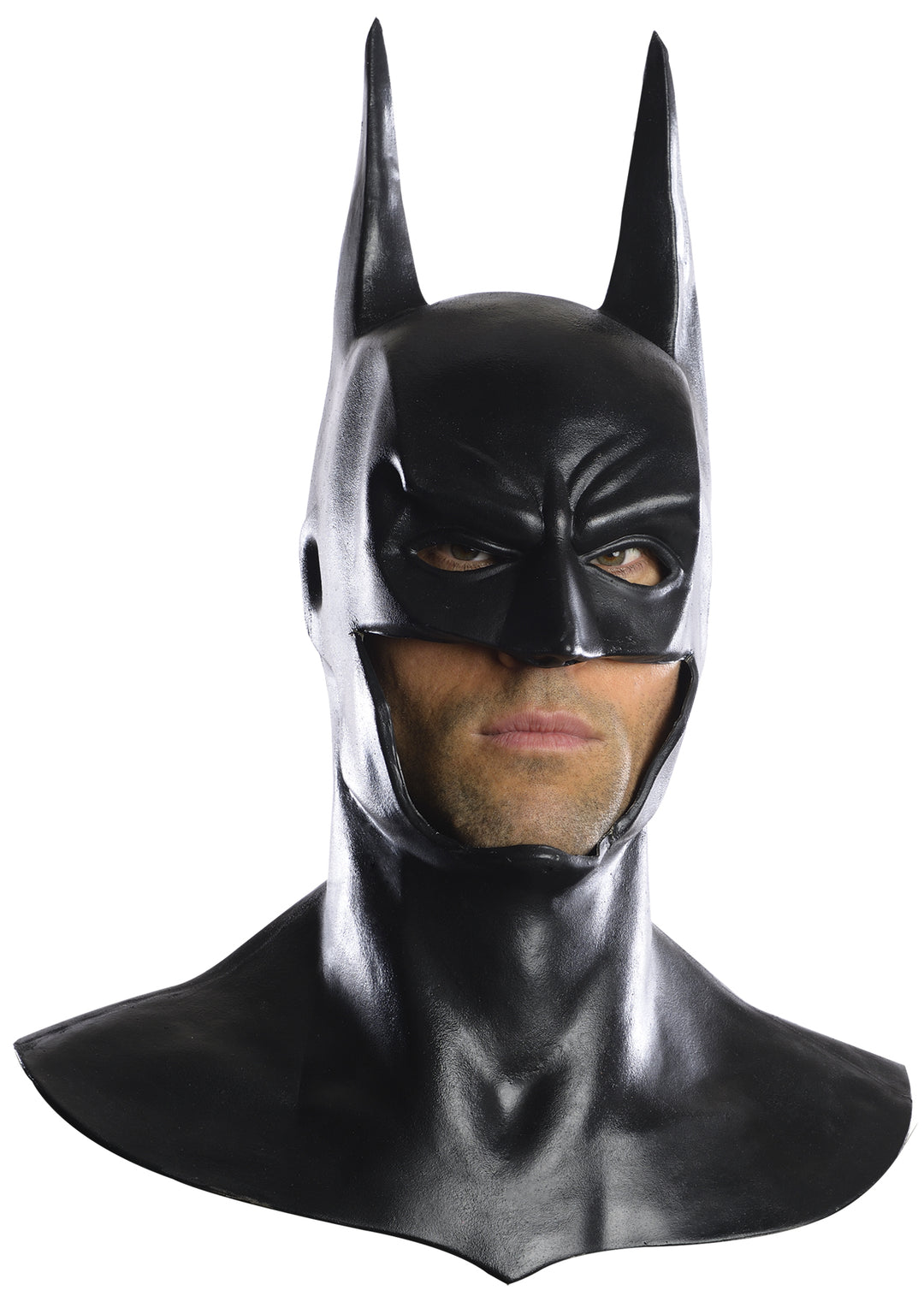 Deluxe Batman Latex Mask With Cowl - Arkham City