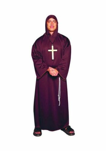 Deluxe Brown Monk Robe - Adult