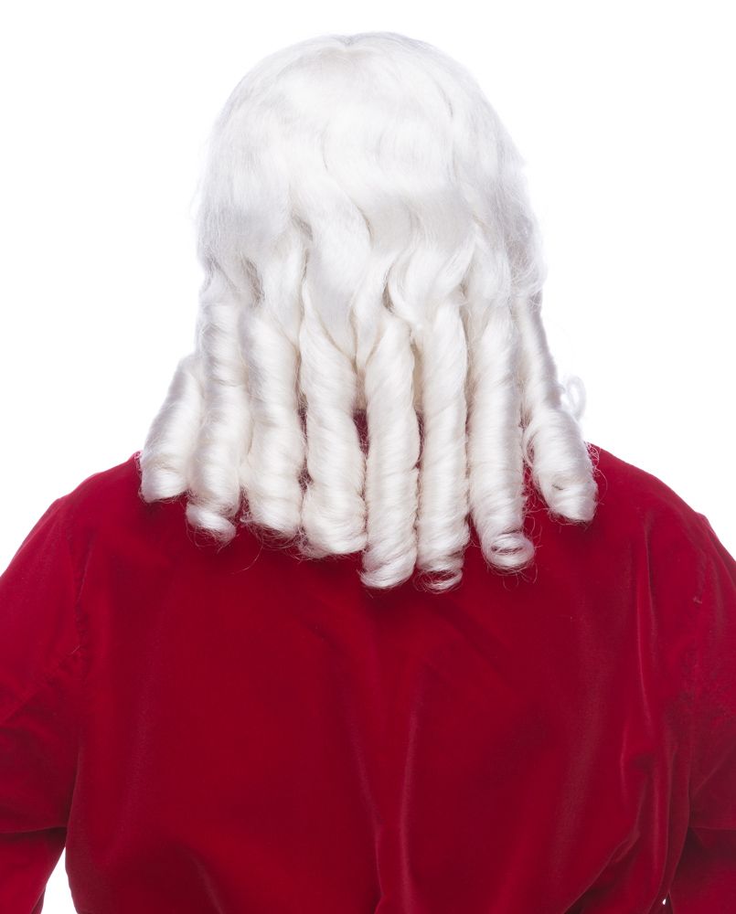 Professional Santa Wig & Beard Set - Sepia