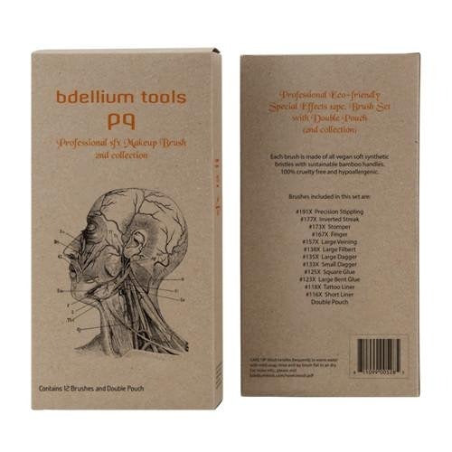 Bdellium Tools - SFX 12PC Brush Set with Double Pouch (2nd Collection)