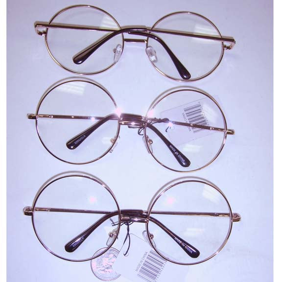 Clear Lens Round Glasses Deluxe