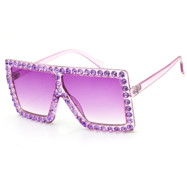 Elton Style Gem Filled Sunglasses