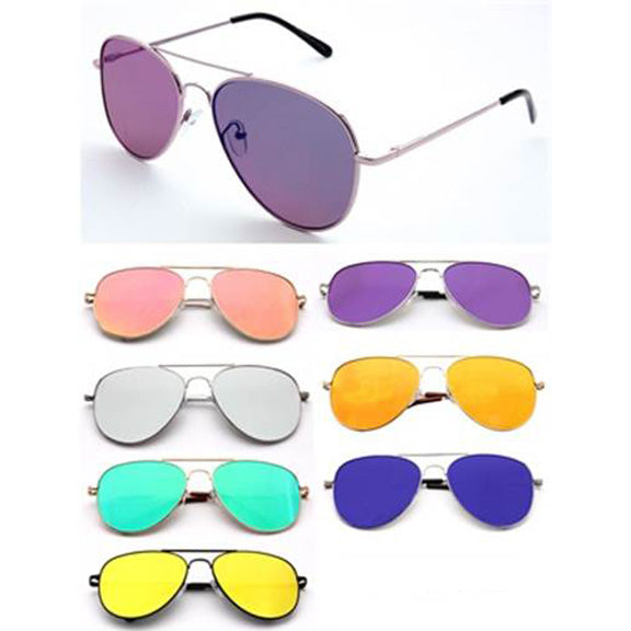 Aviator Style Revo Lens Sunglasses